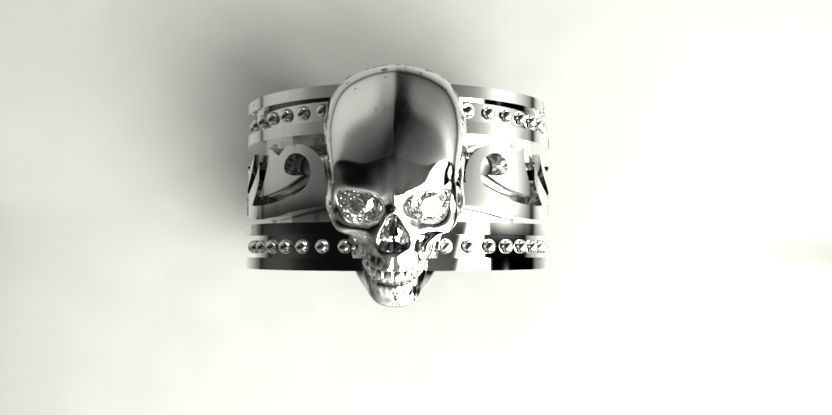 RING SKULL 3D print model_1