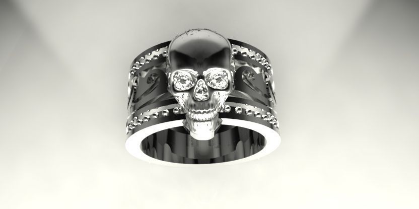 RING SKULL 3D print model_4