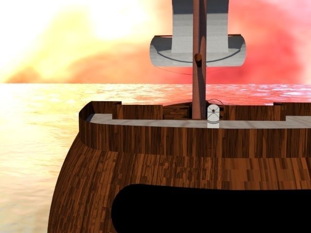 3D Boat sailing ship 3D model_2