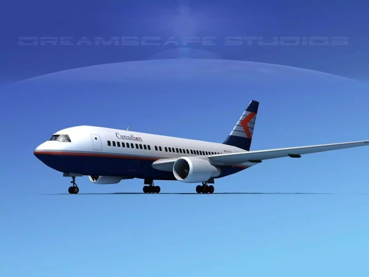 Boeing 767-100 Canadian 3D model