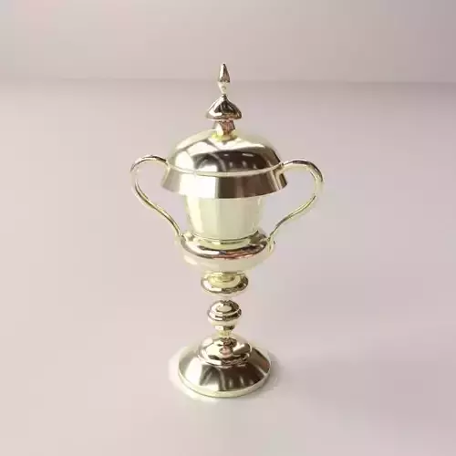 Ciborium gold trophy cup