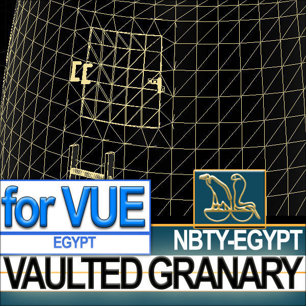 Ancient Egyptian Vaulted Granary 3D model_7