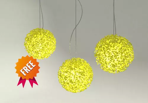 Ceiling lamp full moon - ANGO Free 3D model