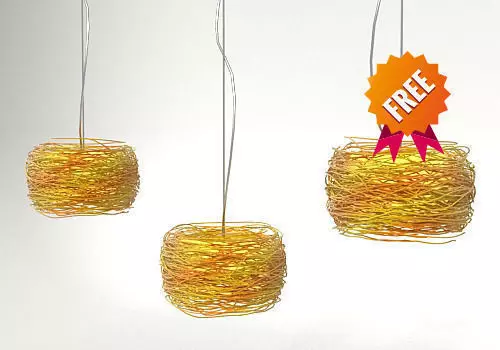 Light hanging nest ANGO Free 3D model