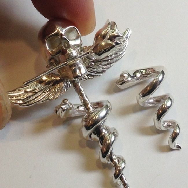 SkullSnake prefabricated  3D print model_2