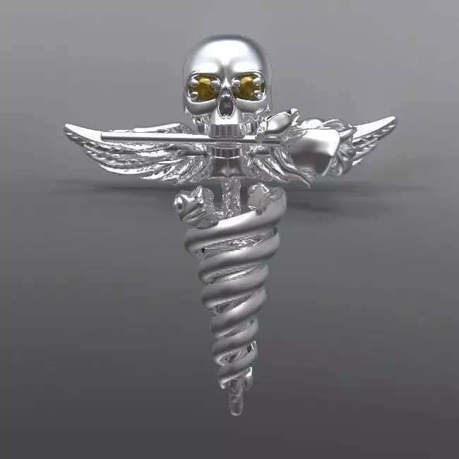 SkullSnake prefabricated  3D print model_0