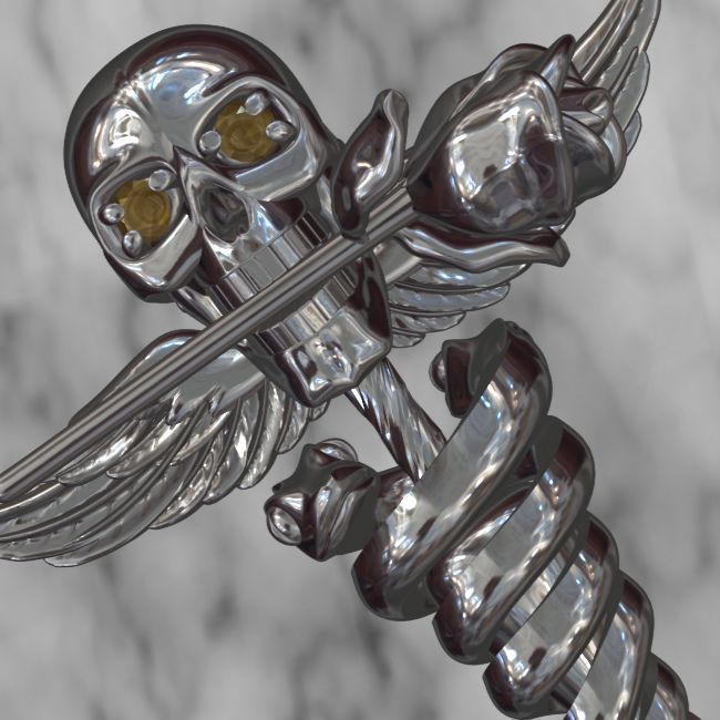 SkullSnake prefabricated  3D print model_9