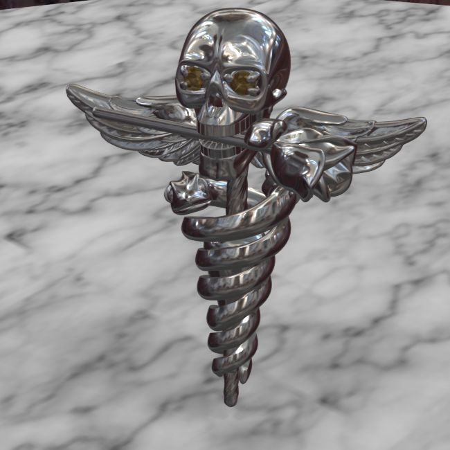 SkullSnake prefabricated  3D print model_6