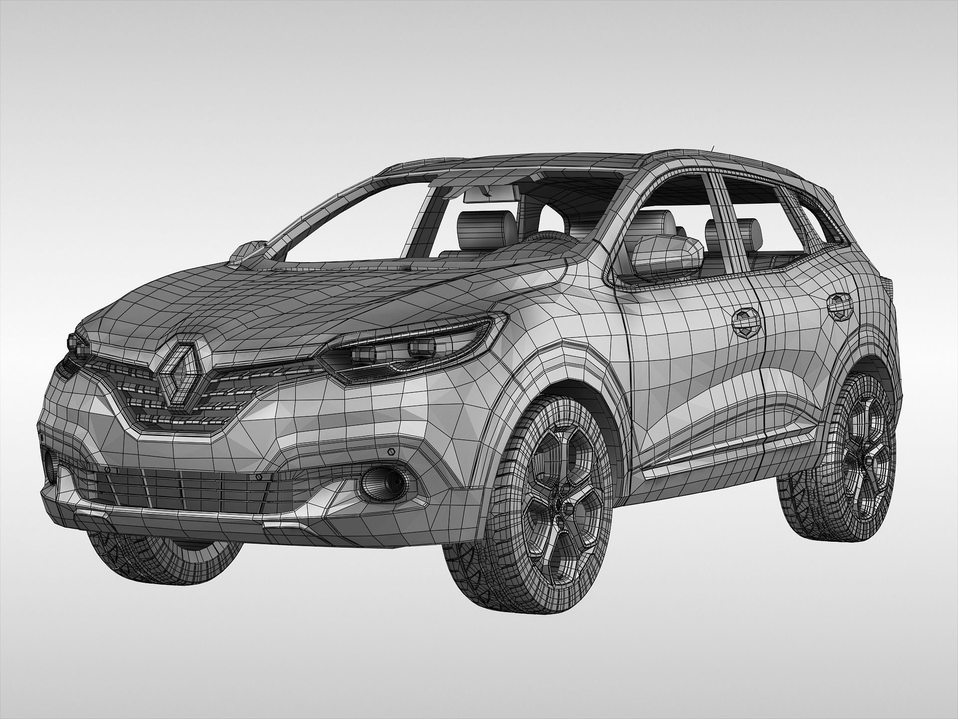Renault Kadjar 2016 3D model_7