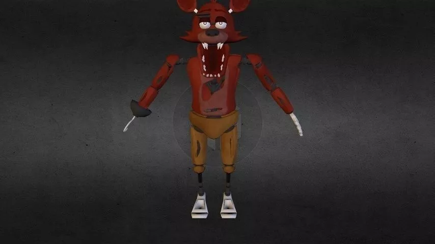 Foxy The Pirate Fox Free 3D print model
