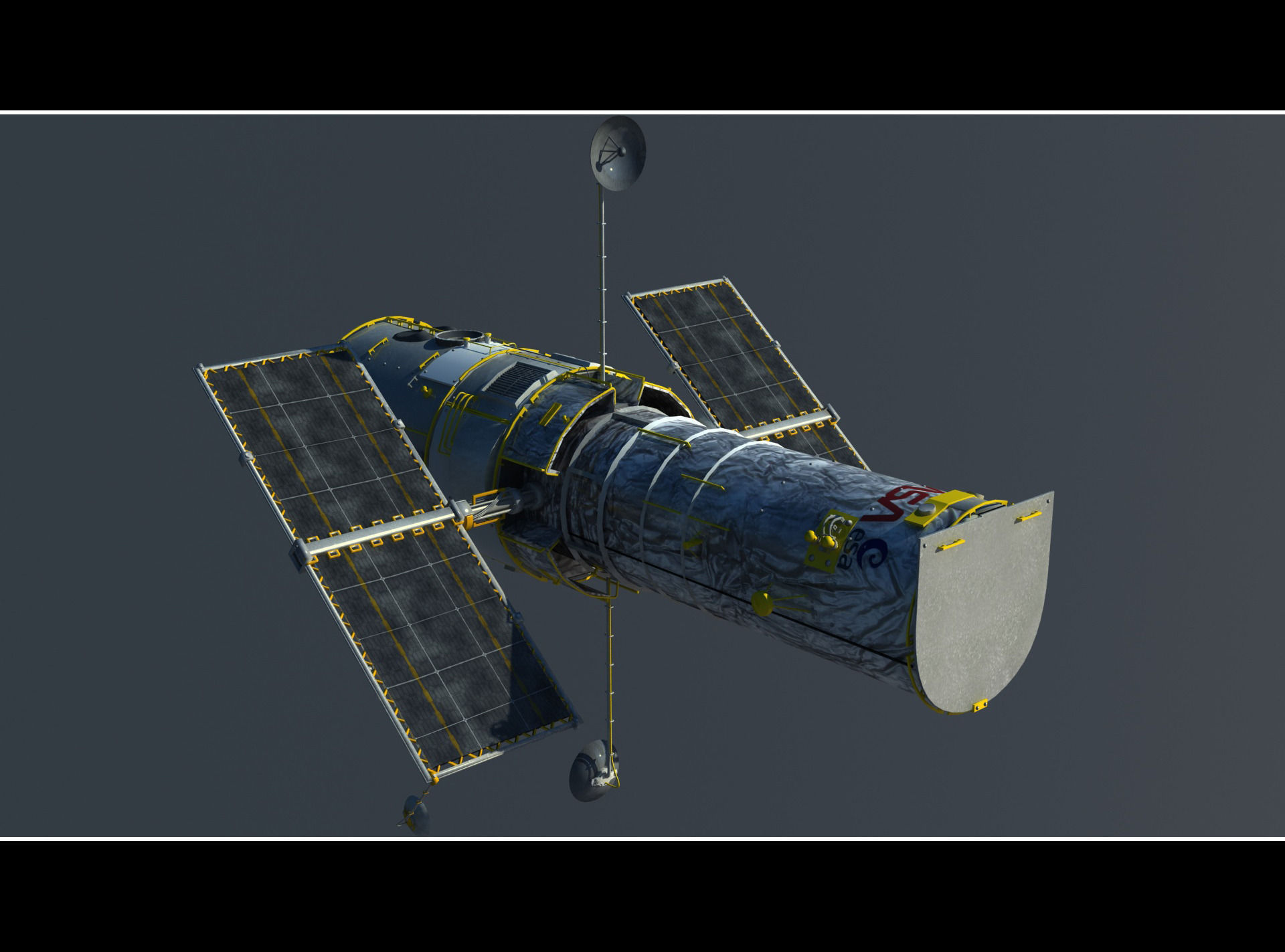 Hubble Telescope 3D model_2