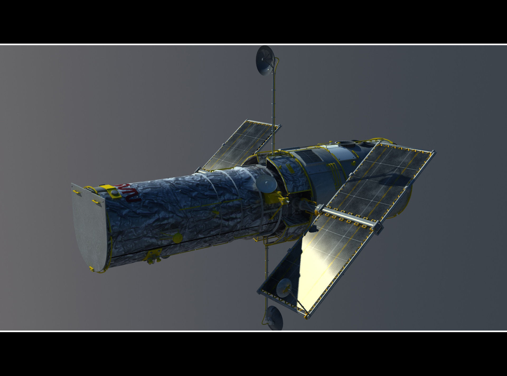 Hubble Telescope 3D model_1