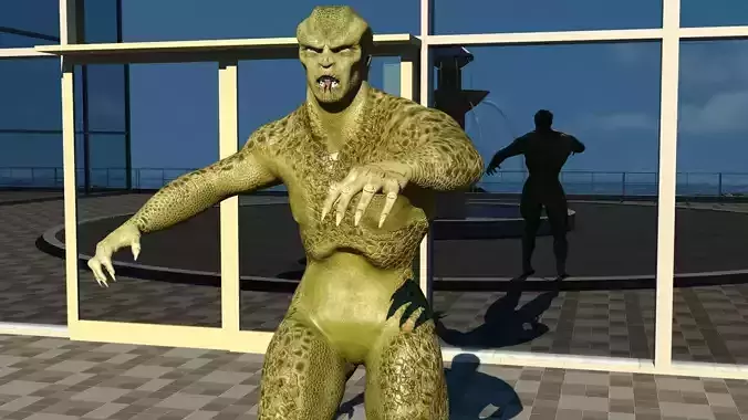 Humanoid Monster Low-poly 3D model