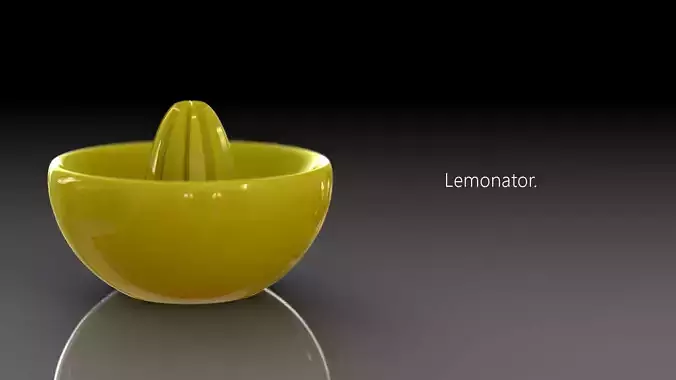 Lemonator 3D printed juice squeezer of awesomeness Free 3D print model