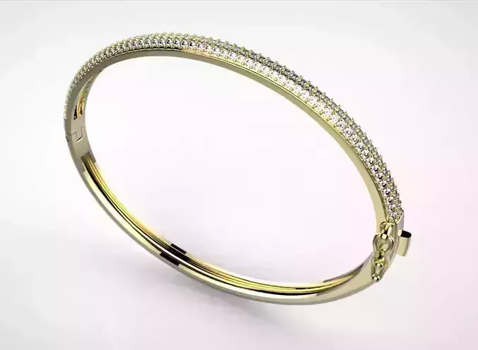 3 rows bracelet 45x56cm 3D print model