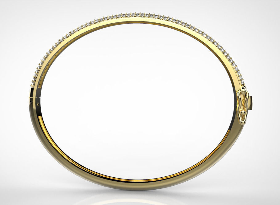 3 rows bracelet 45x56cm 3D print model_1