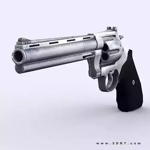 3DRT - Modern Firearms - Magnum Revolver M44 Low-poly 3D model