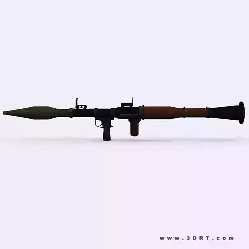 3DRT - Modern Firearms Animated - RPG-7 Low-poly 3D model