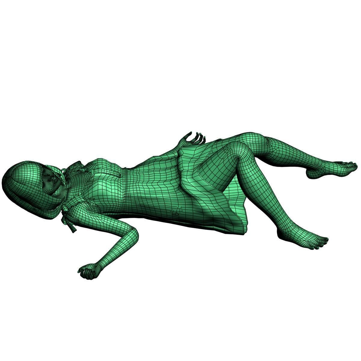 Mariko dress pose 07 3D model_15