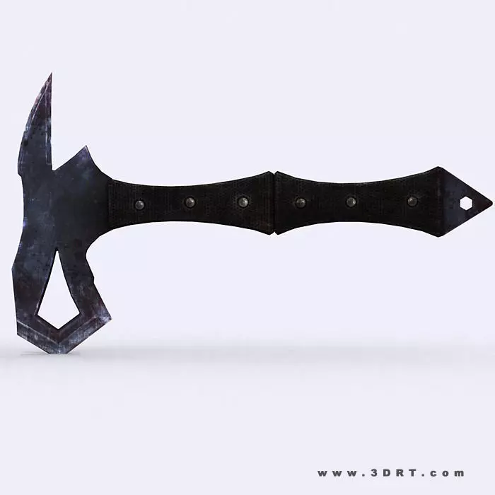 3DRT - Modern Firearms - Battle Hawk Tomahawk  Low-poly 3D model_0