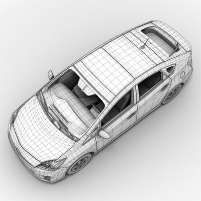 Toyota Prius 2010 3D model_3
