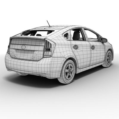 Toyota Prius 2010 3D model_5