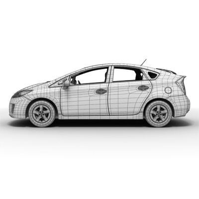 Toyota Prius 2010 3D model_6