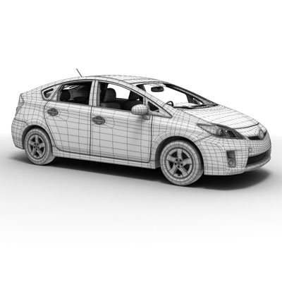 Toyota Prius 2010 3D model_2