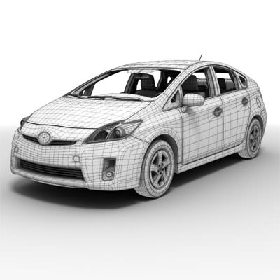 Toyota Prius 2010 3D model_10