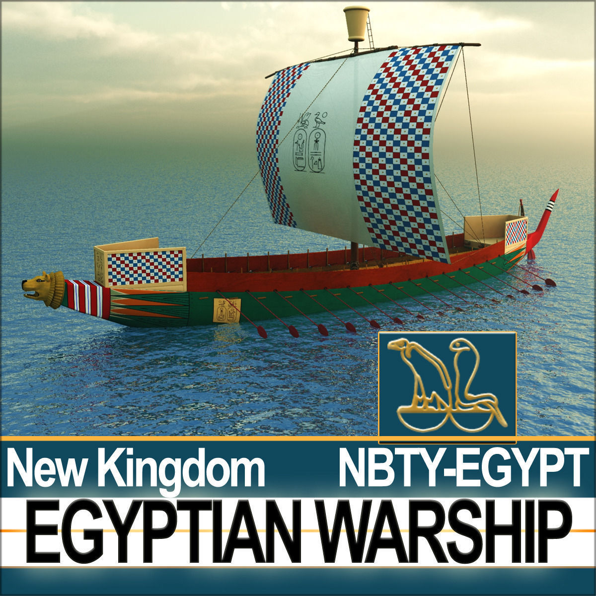 Ancient Egypt Warship Kepnet NK 3D model_1