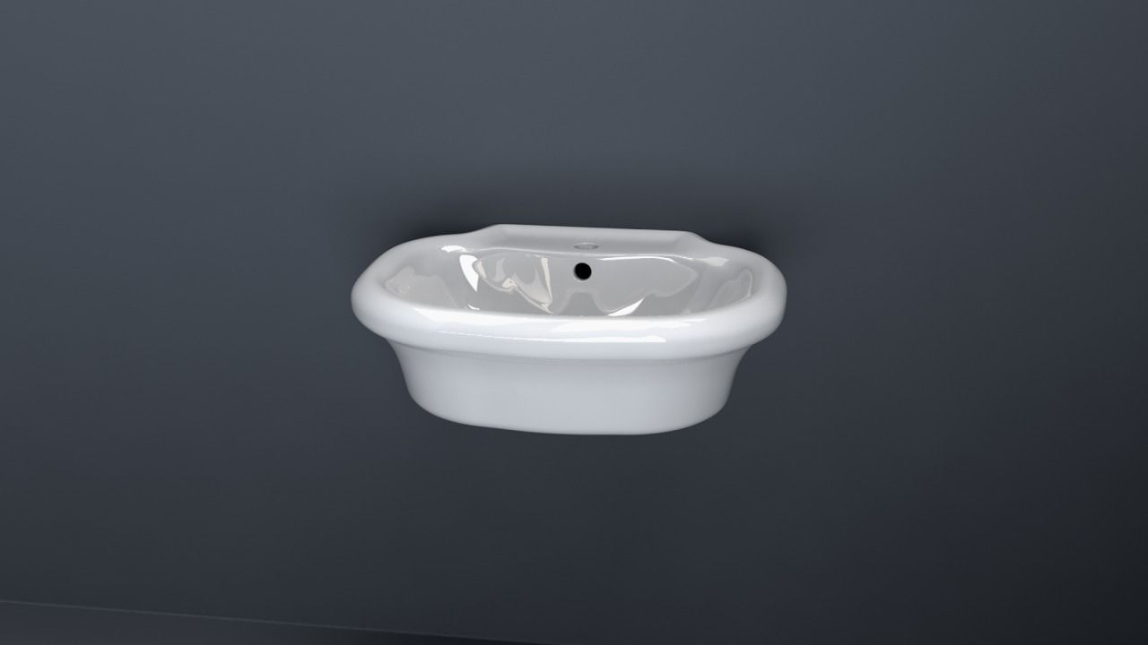 Bathroom sinks  collection volume 1 Low-poly 3D model_2