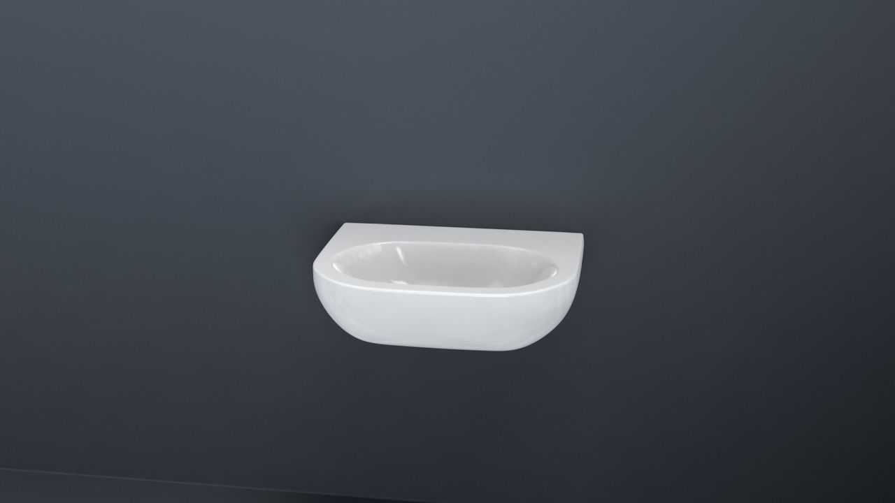 Bathroom sinks  collection volume 1 Low-poly 3D model_3