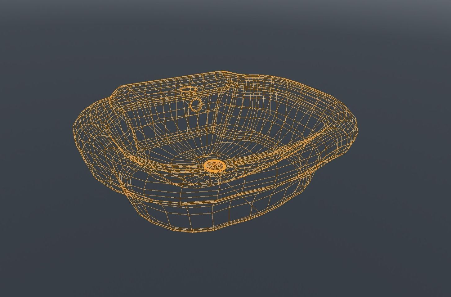 Bathroom sinks  collection volume 1 Low-poly 3D model_6