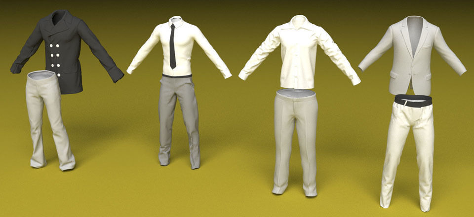 Male Clothes 3D model_5