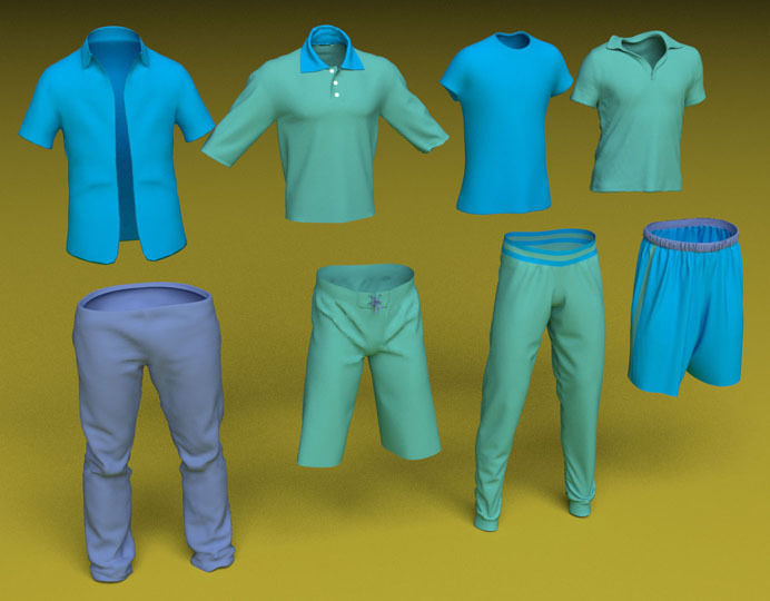 Male Clothes 3D model_6