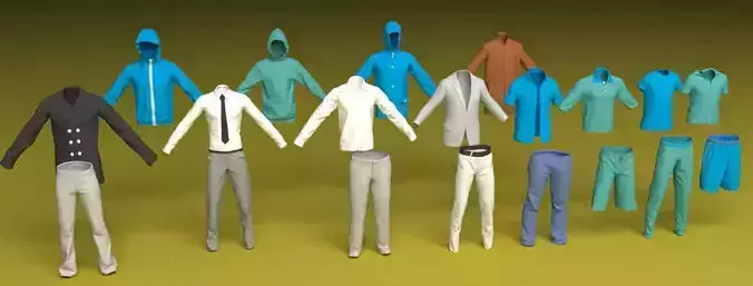 Male Clothes 3D model