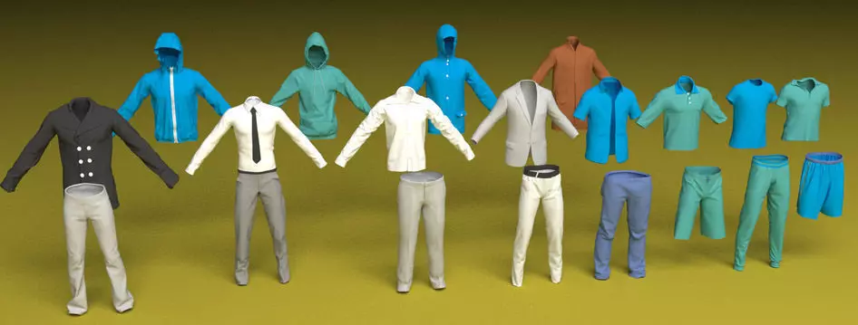 Male Clothes 3D model_0