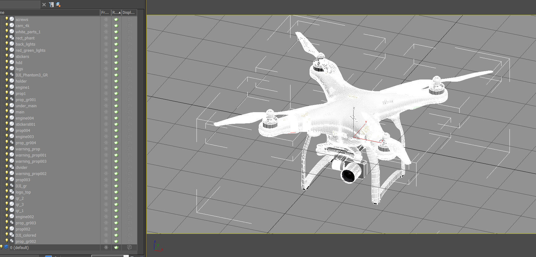 DJI Phantom3 Professional 3D model_7