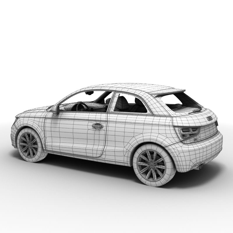Audi A1 2010 3D model_8