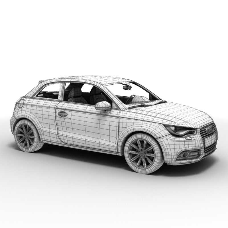 Audi A1 2010 3D model_7