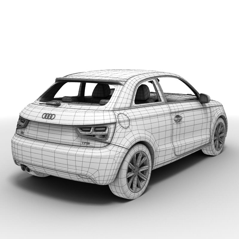 Audi A1 2010 3D model_3