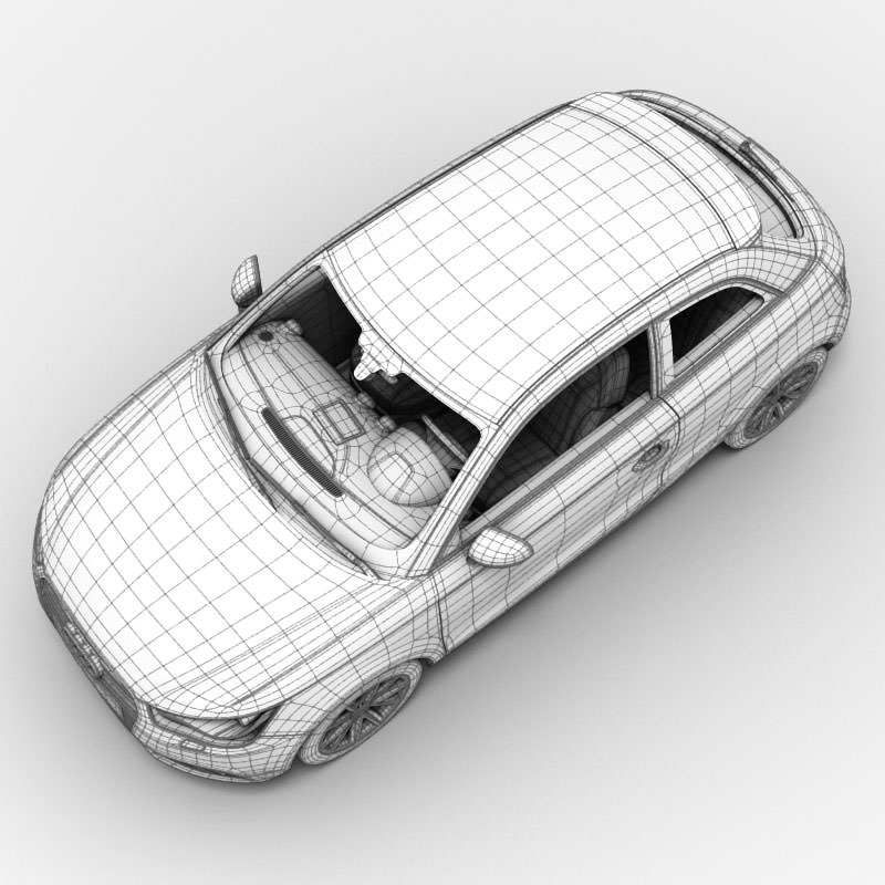 Audi A1 2010 3D model_6