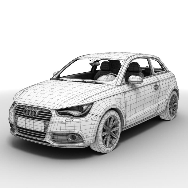 Audi A1 2010 3D model_11