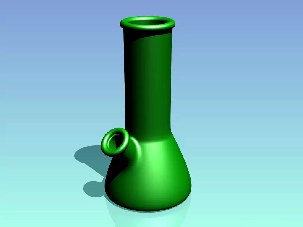 Bong with Percolator for 3D Printing Free 3D print model_0