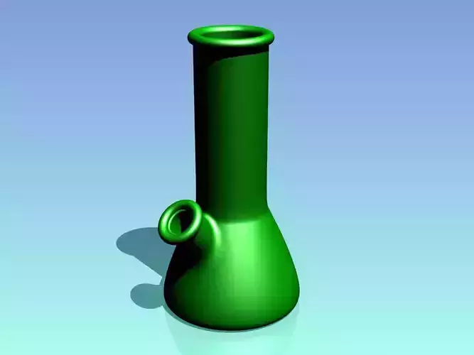 Bong with Percolator for 3D Printing Free 3D print model