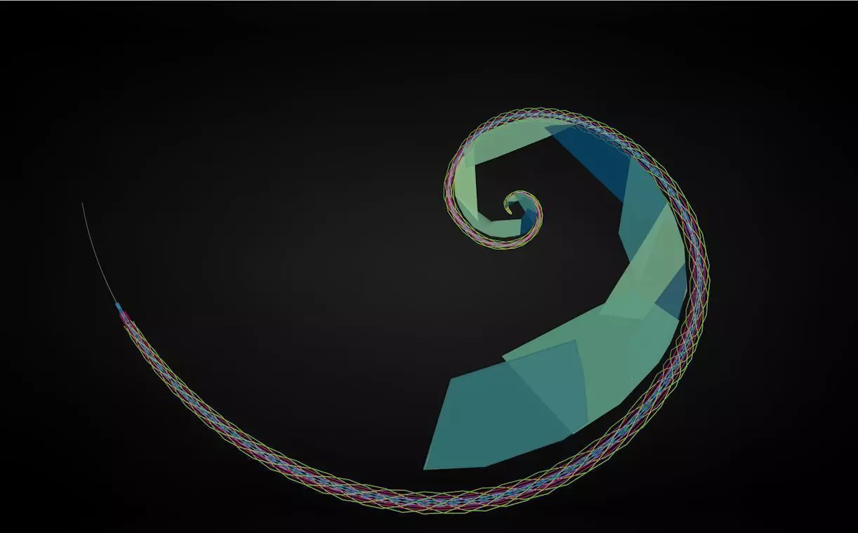 bhbnmbnmbnmb spiral Low-poly 3D model_0