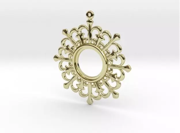 Flower pendant Free 3D print model