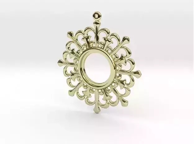 Flower pendant Free 3D print model