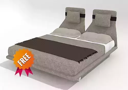 Lazy Night Bed BeB Free 3D model