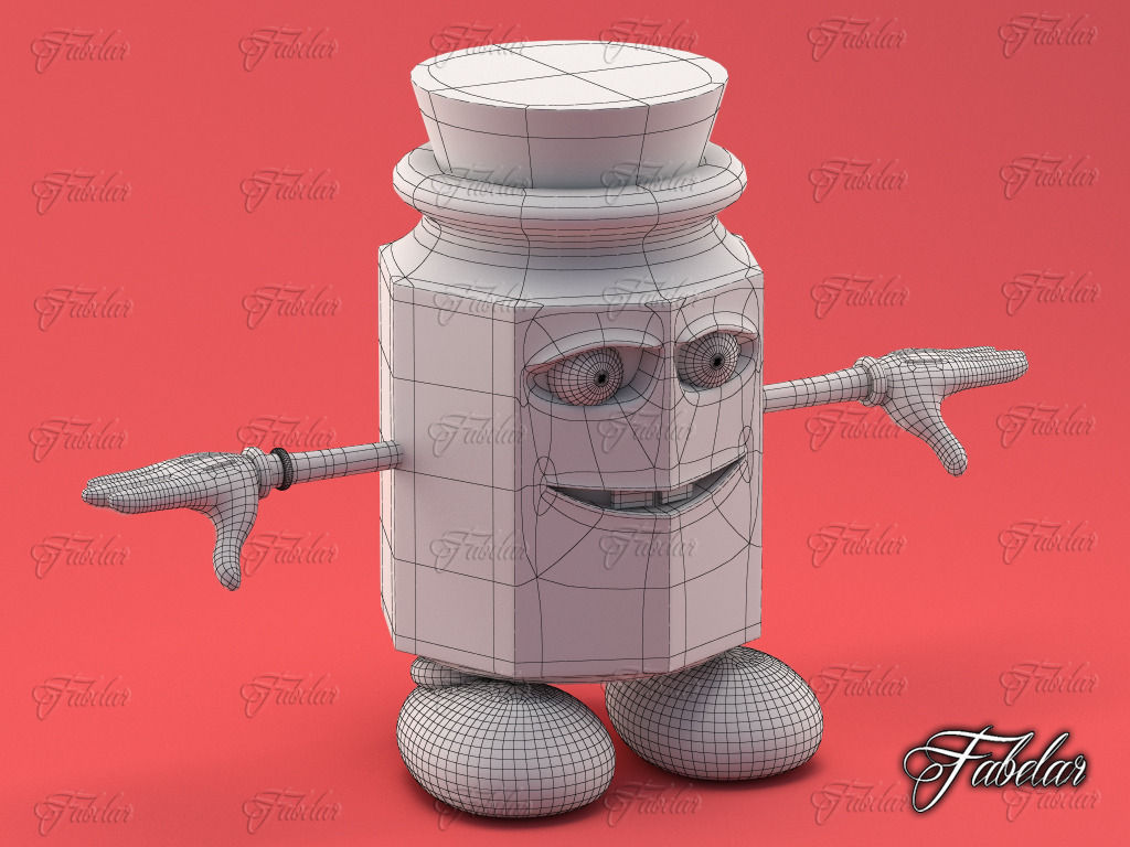 Pitu T-pose Low-poly 3D model_6